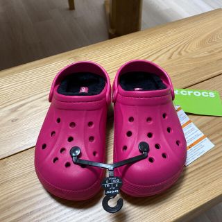 クロックス(crocs)の【新品未使用】クロックス キッズ ボア付サンダル　19.5cm(サンダル)