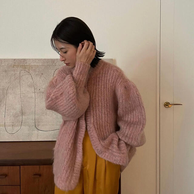 STUDIOUS - 新品 CLANE クラネ カラーモヘアシャギーカーディガンの