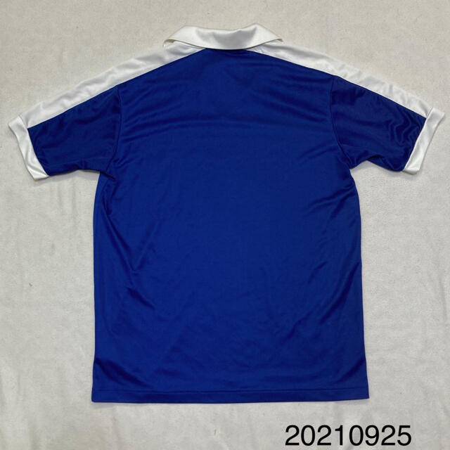 NIKE(ナイキ)のナイキ　サッカーシャツ　メンズL ドライメッシュ生地　青×白 メンズのトップス(ポロシャツ)の商品写真