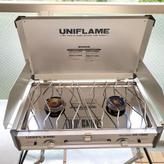 ユニフレーム(UNIFLAME)の【本日限り】クーポン ユニフレームツインバーナー  キッチンスタンドセット(調理器具)