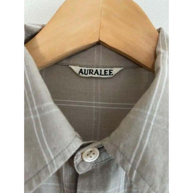 AURALEE SUPER LIGHT CHECK BIG SHIRTS メンズのトップス(シャツ)の商品写真