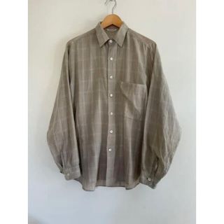 AURALEE SUPER LIGHT CHECK BIG SHIRTS(シャツ)