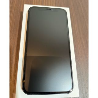 iPhone12 mini 128GB 黒SIMフリー96% 純正レザーケース付