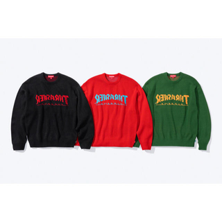 Supreme - Supreme®/Thrasher® Sweater Green Lの通販 by ms1210's 