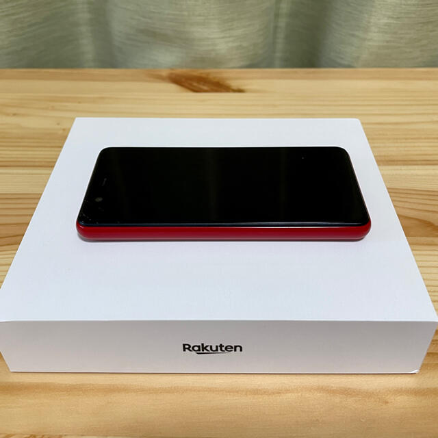 Rakuten(ラクテン)のRakuten mini RED ガラス欠けあり TPUケースおまけ スマホ/家電/カメラのスマートフォン/携帯電話(スマートフォン本体)の商品写真