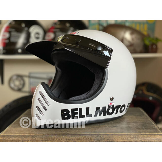 新品☆US BELL moto-3 ベル モト3 復刻版 グロスホワイト/M