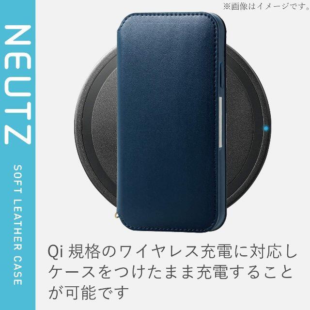 ELECOM(エレコム)のiPhone 11ケース 手帳型ケース NEUTZ ソフトレザーケース(ネイビー スマホ/家電/カメラのスマホアクセサリー(iPhoneケース)の商品写真