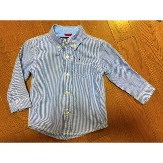 トミーヒルフィガー(TOMMY HILFIGER)の値下げ　TOMMY HILFIGER ストライプシャツ　18M(Tシャツ/カットソー)