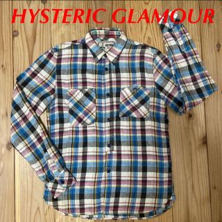 ヒステリックグラマー(HYSTERIC GLAMOUR)のヒステリックグラマー　スカルガール　チェックシャツ ネルシャツ　長袖　Mサイズ(シャツ)