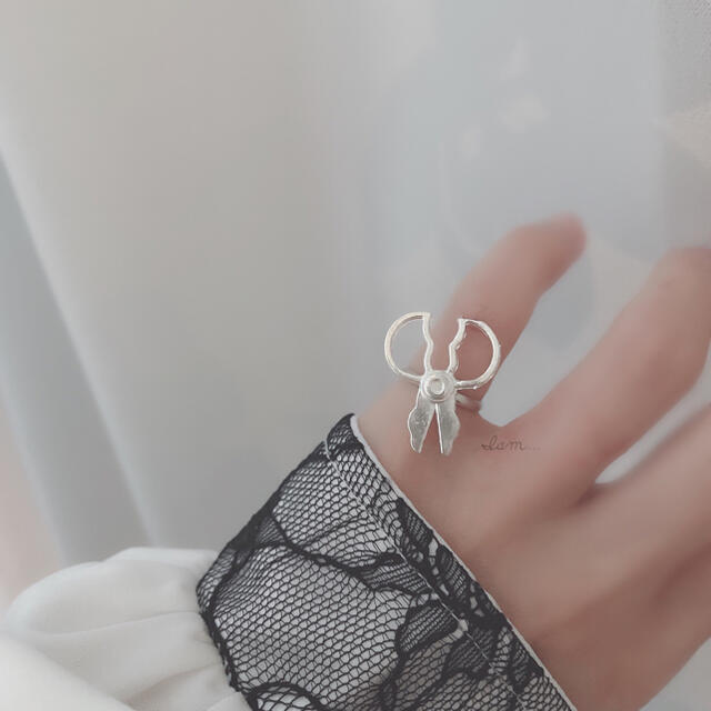 Scissors ring ハンドメイドのアクセサリー(リング)の商品写真