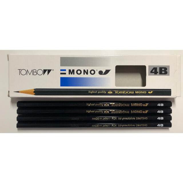 トンボ鉛筆(トンボエンピツ)のトンボ鉛筆　MONOシリーズ　4B 4本 エンタメ/ホビーのアート用品(鉛筆)の商品写真