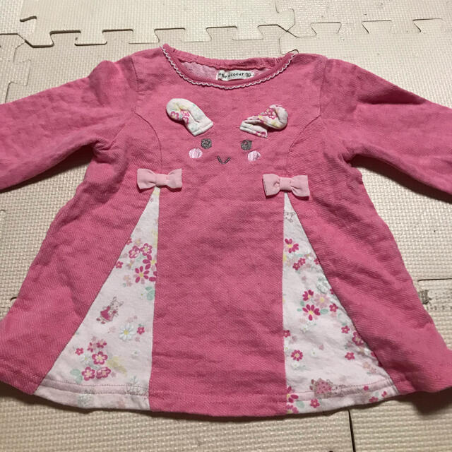 coeur a coeur(クーラクール)のクーラクール　長袖　90 キッズ/ベビー/マタニティのキッズ服女の子用(90cm~)(Tシャツ/カットソー)の商品写真