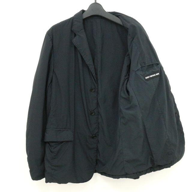 イッセイミヤケ メン 12AW 製品染めポリエステル中綿テーラード