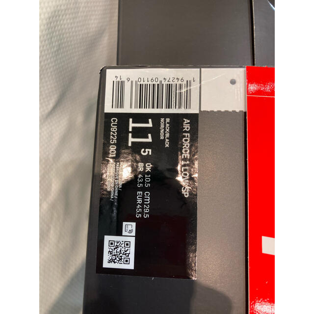 Supreme  Air Force1 29.5cm US11.5 Black