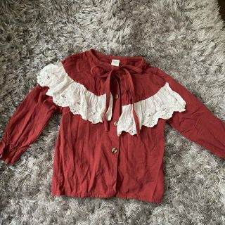 ザラキッズ(ZARA KIDS)のレース付き シャツ ブラウス(ブラウス)