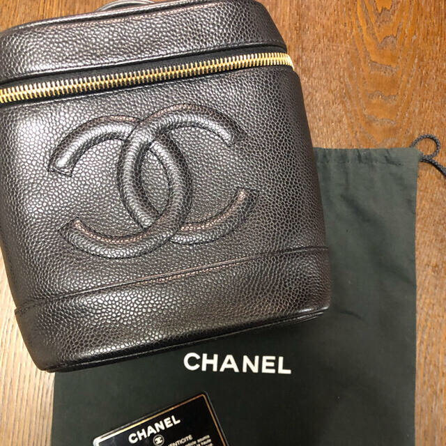 【正規品】CHANEL キャビアスキン　バニティバッグ