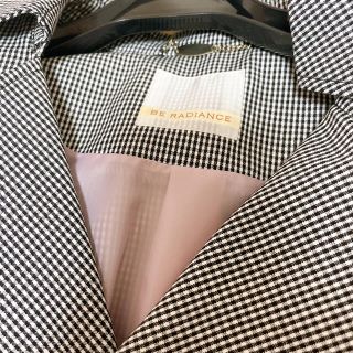 BE RADIENCE トレンチコート ギンガムチェック Chay