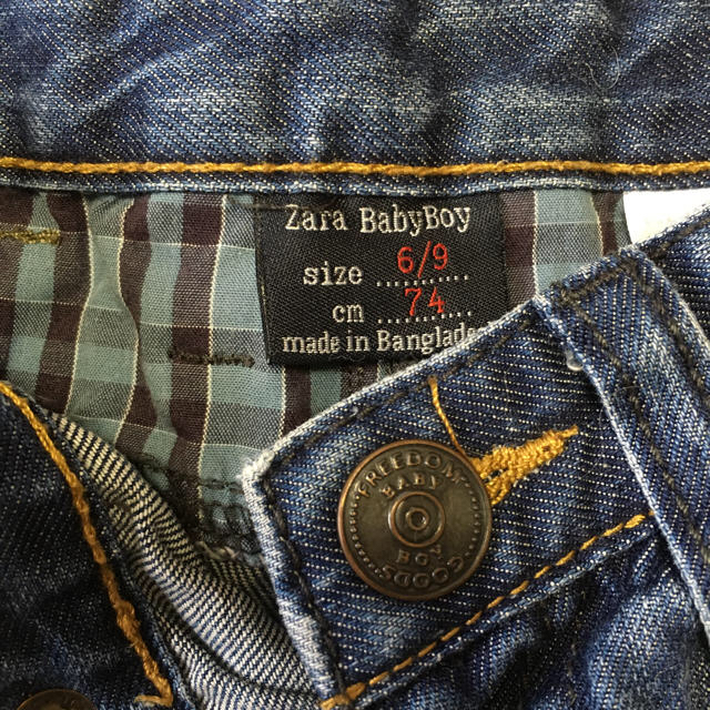 ZARA KIDS(ザラキッズ)のZARAベビー デニムパンツ キッズ/ベビー/マタニティのベビー服(~85cm)(パンツ)の商品写真