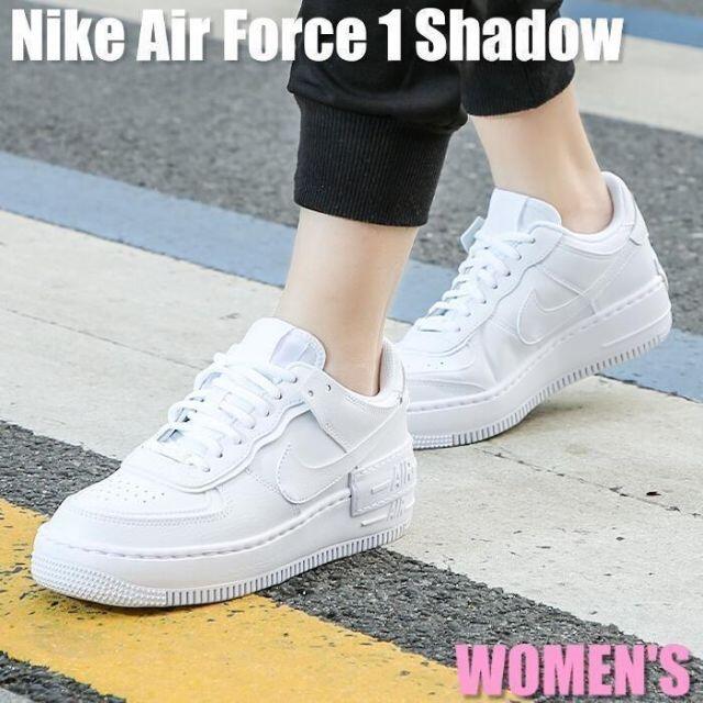 NIKE(ナイキ)のナイキ AIR FORCE 1　エアフォース 1 シャドウ ホワイト　厚底 レディースの靴/シューズ(スニーカー)の商品写真