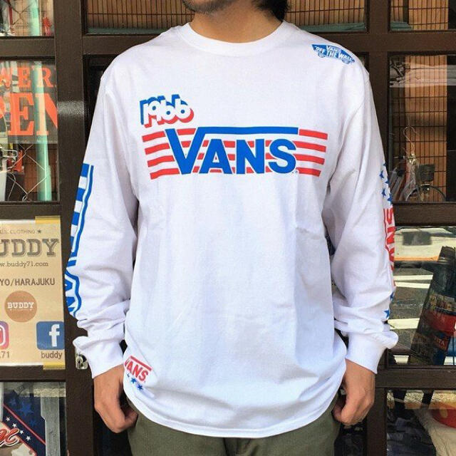 VANS(ヴァンズ)の一点物　バンズ VANS BMX OFTE トリコロール OLD BMX ロンT メンズのトップス(Tシャツ/カットソー(七分/長袖))の商品写真