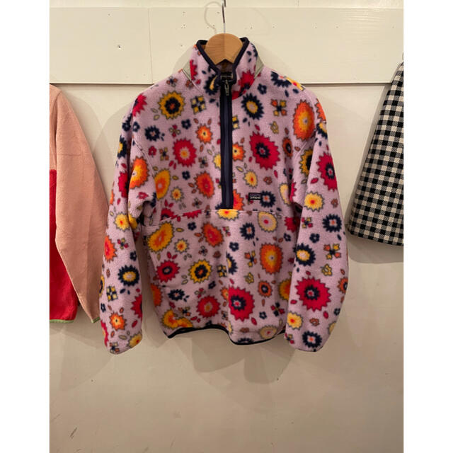 patagonia flower half zip fleece jacket.レディース