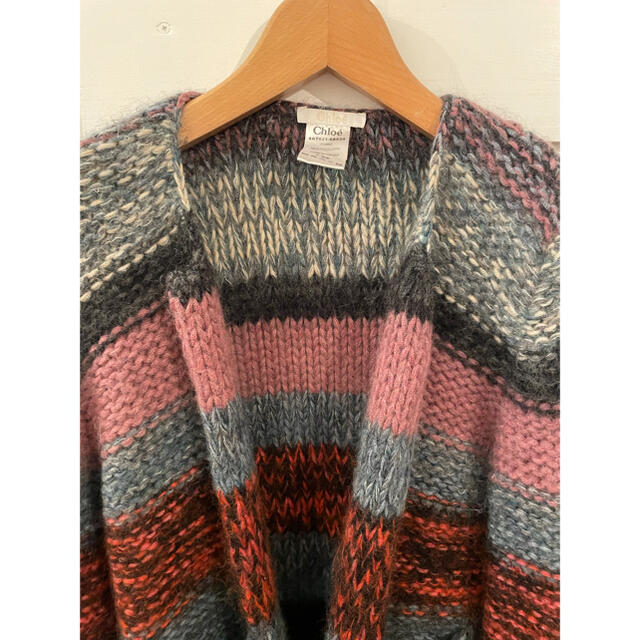 Chloe(クロエ)の最終価格🌈Chloé mulch color knit cardigan. レディースのトップス(カーディガン)の商品写真