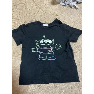 ディズニー(Disney)の子供服半袖Tシャツ90黒色(Tシャツ/カットソー)