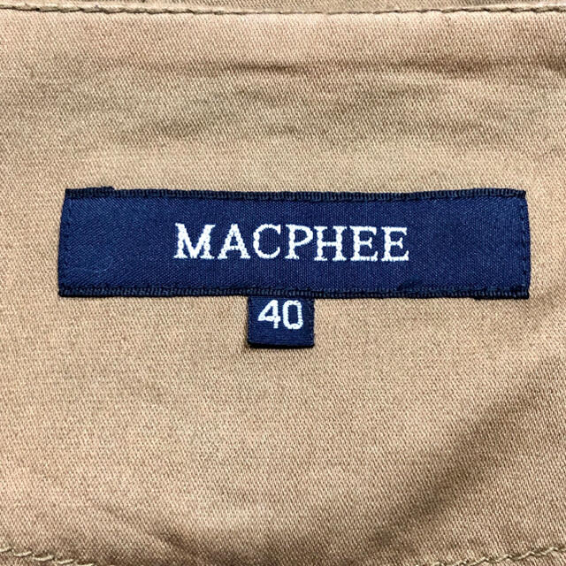 MACPHEE(マカフィー)の【美品】美しい立体裁断 ノーカラー ライダース風 2way 柔らかジャケット レディースのジャケット/アウター(ノーカラージャケット)の商品写真
