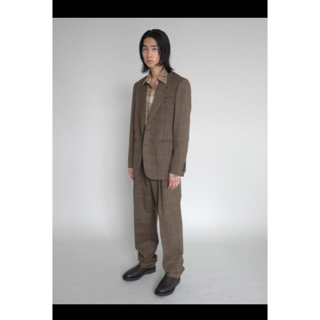 通販 AURALEE BLUEFACED WOOL CHECK セットアップ 4 セットアップ