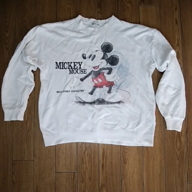 Disney(ディズニー)のディズニー　ミッキーマウス　ヴィンテージトレーナー　古着　90s メンズのトップス(スウェット)の商品写真