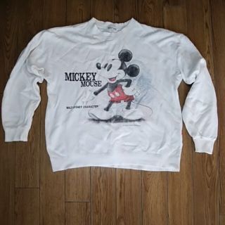 ディズニー(Disney)のディズニー　ミッキーマウス　ヴィンテージトレーナー　古着　90s(スウェット)