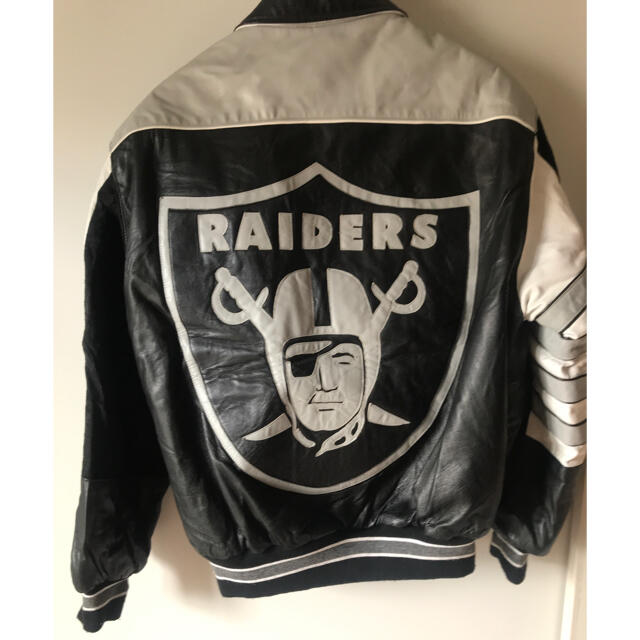 レザージャケットJEEF HAMILTON NFLオークランドレイダース革ジャン　RAIDERS