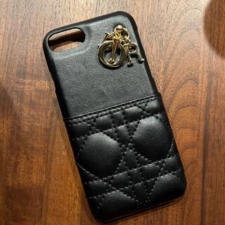 アイフォーン(iPhone)の【美品】Dior iPhone SE 第二世代 ケース カバー ブラック(iPhoneケース)