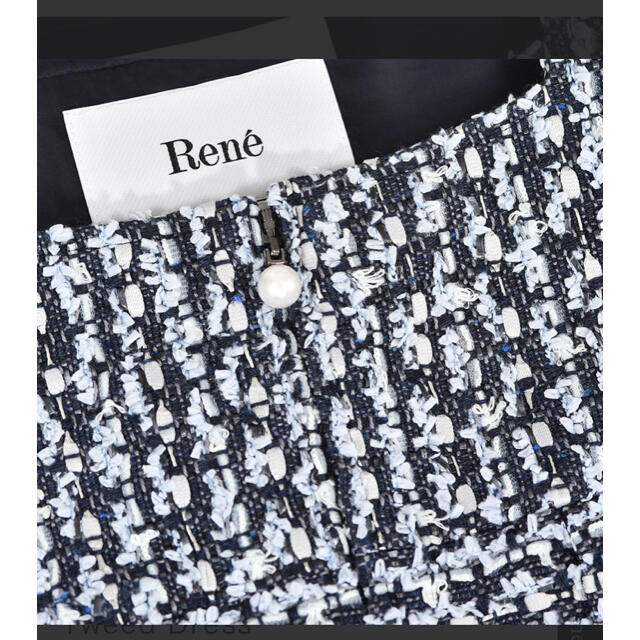 René(ルネ)の【新品】Rene ルネ　ツイード  ワンピース　38  レディースのワンピース(ひざ丈ワンピース)の商品写真