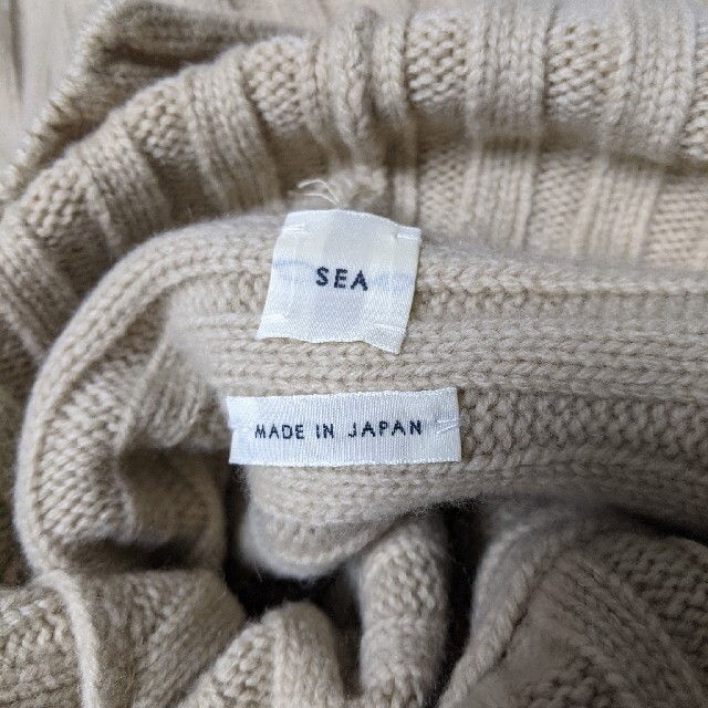 SEA(シー)のSEA/シー/ウールカシミアリブタートルオーバーニットドレス レディースのワンピース(ロングワンピース/マキシワンピース)の商品写真