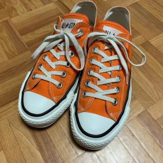 コンバース(CONVERSE)のCONVERSE CANVAS ALL STAR J OXオレンジ23.5cm (スニーカー)