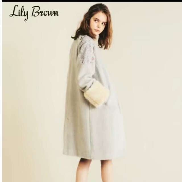 lily brown レース刺繍ビジューコート 新品未使用タグ付き