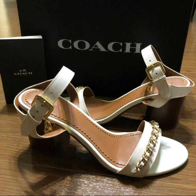 【新品未使用】coach コーチ ヒール サンダル 美品