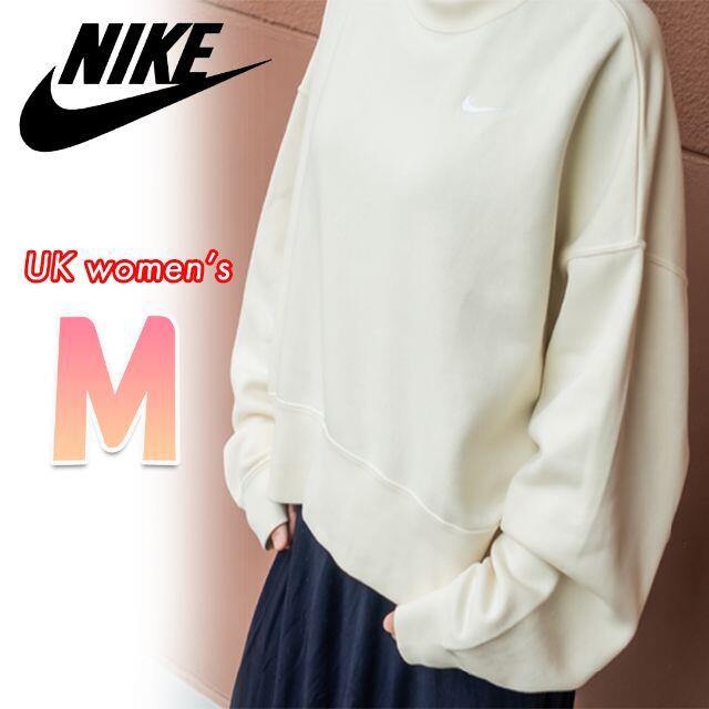 NIKE(ナイキ)のnako様専用◆NIKE オーバーサイズスウェット オフホワイト　UK M レディースのトップス(トレーナー/スウェット)の商品写真