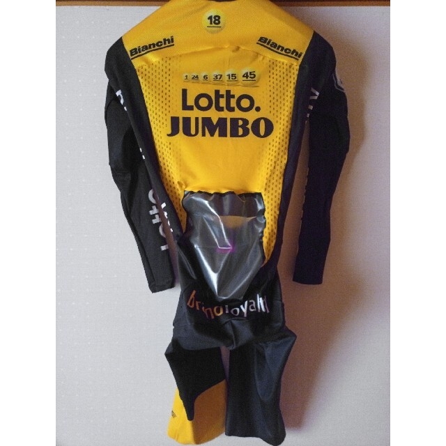 支給品 Lotto Jumbo サイクルジャージ ワンピース ロットNLユンボ - ウエア