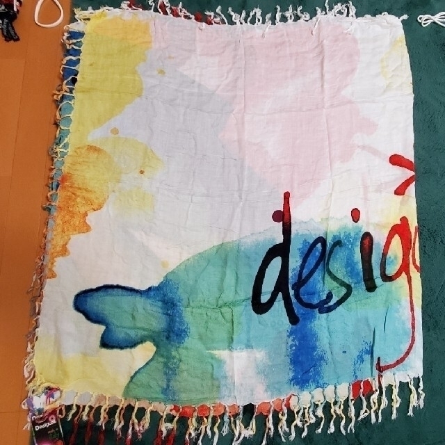 新品未使用 desigual カラフル大判ストール