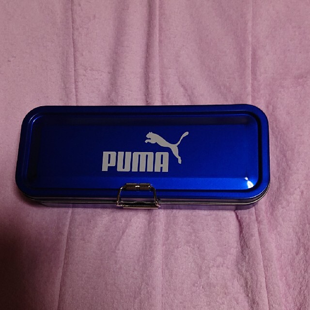 PUMA(プーマ)の3段缶ペンケース(ブルー) インテリア/住まい/日用品の文房具(ペンケース/筆箱)の商品写真