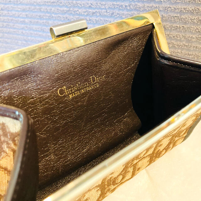 Christian Dior(クリスチャンディオール)の期間限定値下げ☆Christian Dior トロッター がま口 ポーチ 小銭入 レディースのファッション小物(ポーチ)の商品写真