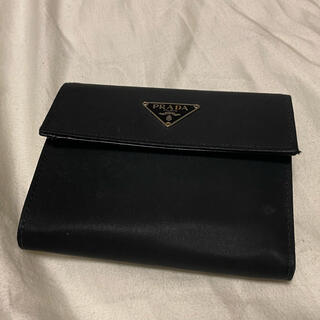 プラダ(PRADA)のプラダ　折り畳み財布　黒(折り財布)
