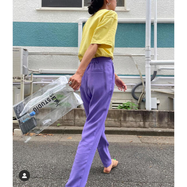 searoomlynn センタープレスSlimLightパンツ アイリス-
