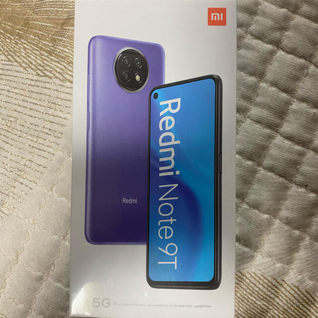 新品　未開封　Xiaomi Redmi Note 9T パープル ソフトバンク版