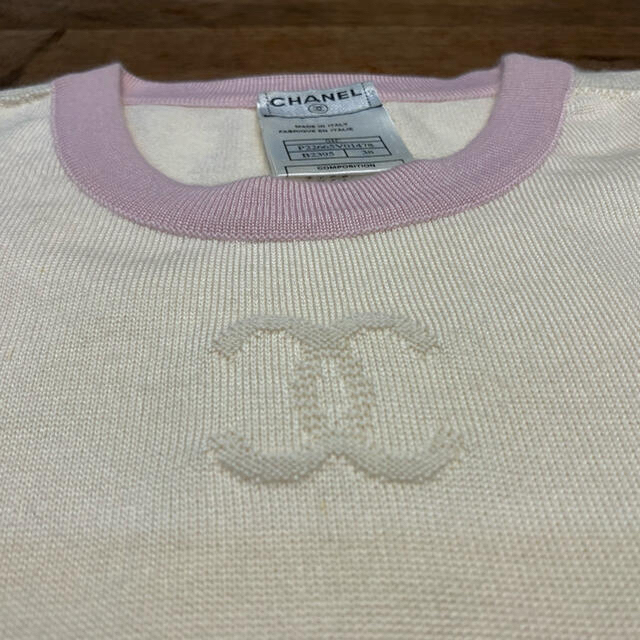 新規購入 CHANEL - CHANEL シャネル ニット 38サイズ カシミヤ 半袖