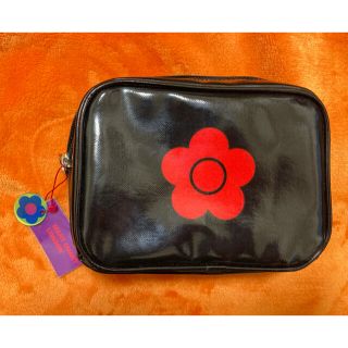 マリークワント(MARY QUANT)のマリークワント　MARY QUANT LONDON 日本製　ポーチ　ミラー付き(ポーチ)