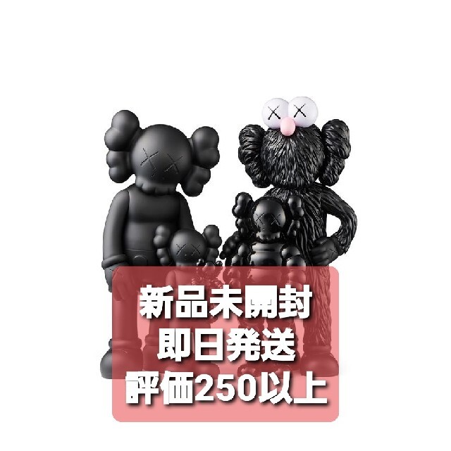 新品未開封 即日発送 KAWS FAMILY BLACK カウズ