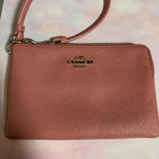 コーチ(COACH)のcoach リストレット　ポーチ　カードケース　美品(ポーチ)